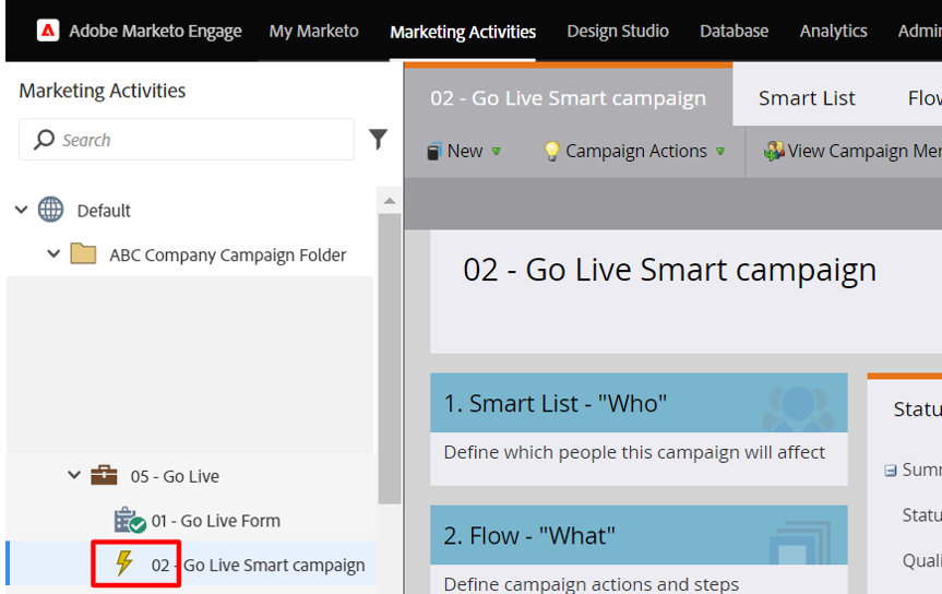 02-Go Live Smart Campaign
