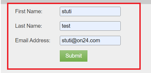 Landing Page Form