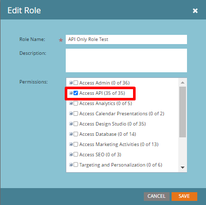 Edit Role