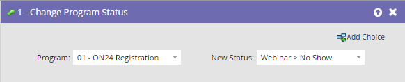 Change Program Status