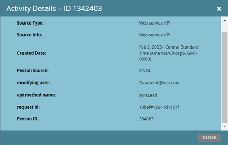 Activity Details