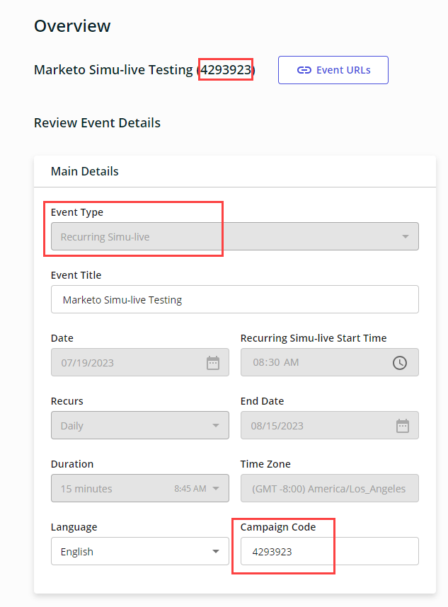 Event Details