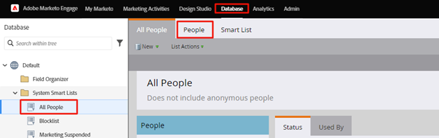 People Tab