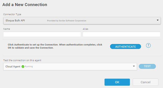 Scribe Eloqua Bulk API Connection