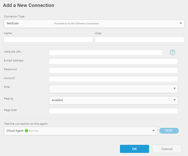 Scribe Netsuite Connection