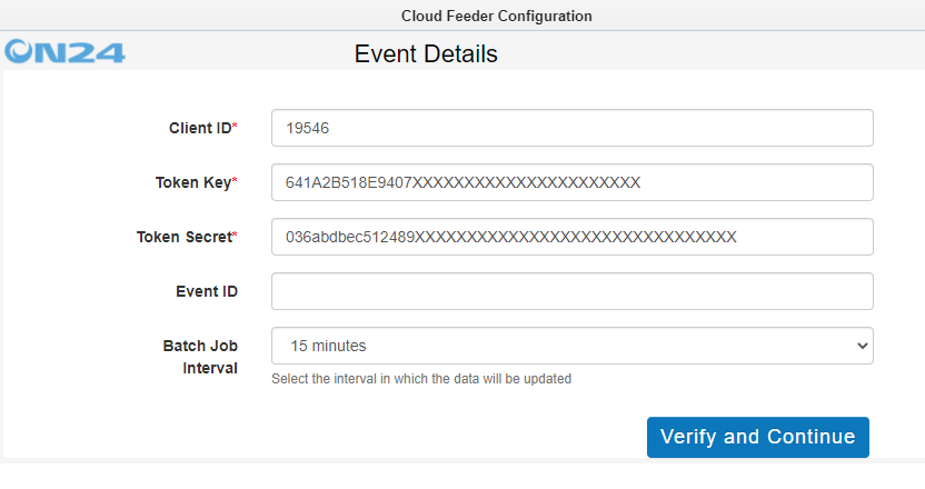 ON24 Cloud Feeder Configuration