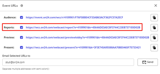 Event URLs