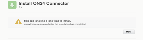 Install ON24 Connector 2
