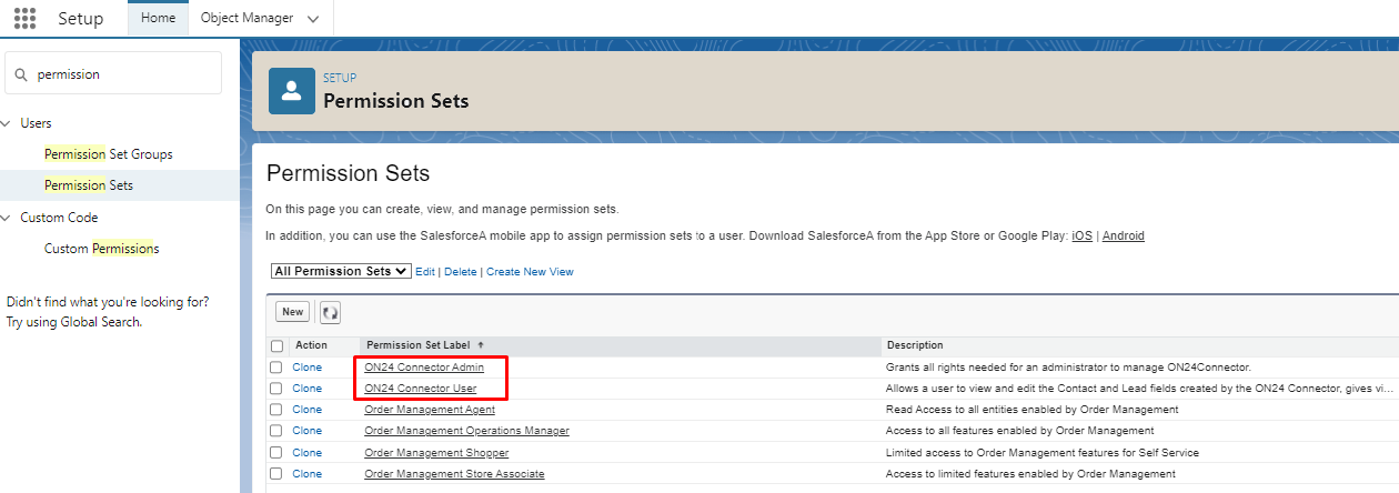 Permission Sets