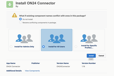 Install ON24 Connector