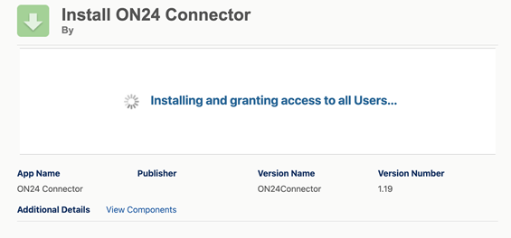 Install ON24 Connector