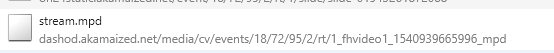OD Stream - manifest file