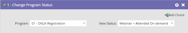 Change Program Status