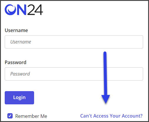 cant access your account link on login page.png