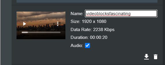Renaming video clips