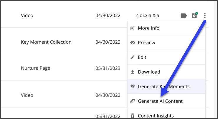 generate ai content from the kebab menu in media manager.png