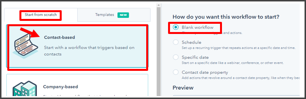 create workflow based on contact.png