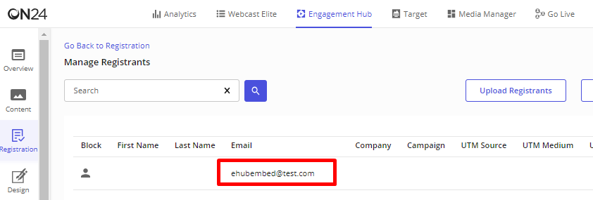 Registrant in eHub
