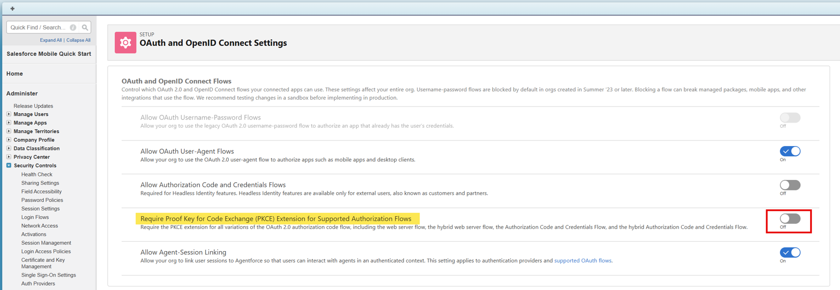 Salesforce SS OAuth KC updates OAuth and OpenID Connect Settings.png